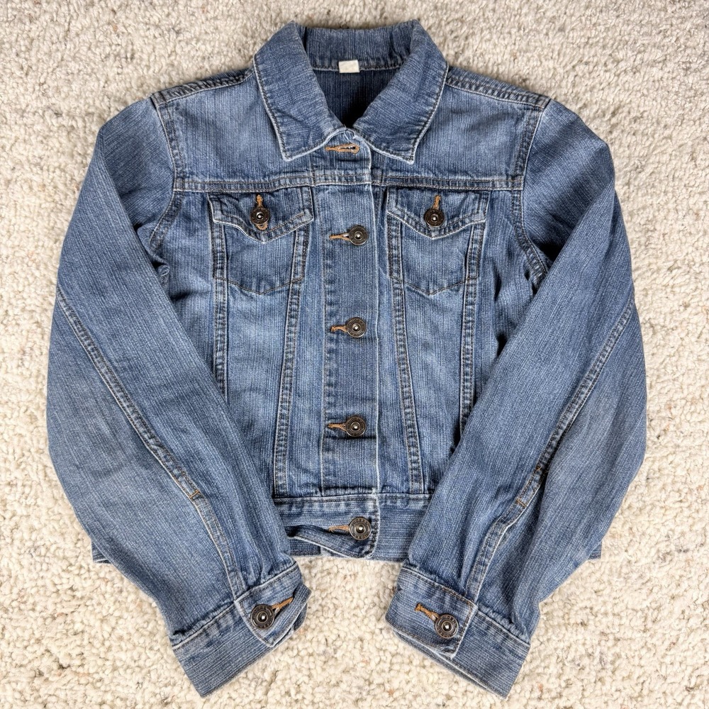 VF Jeanswear Riders‎ Women Denim Jacket Collared Large Petite (See Measurements)